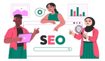 A elemental images showing seo update